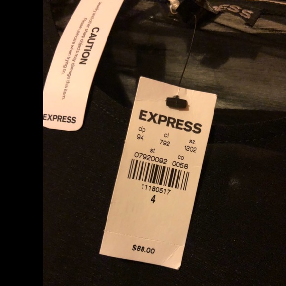 Express Ruched Long Sleeve Mini Sheath Dress - Picture 6 of 6